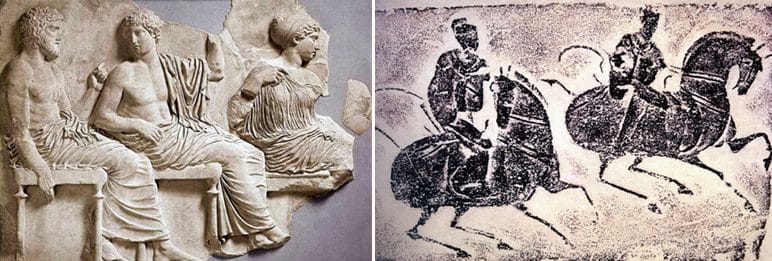 Fresco of Rome and China