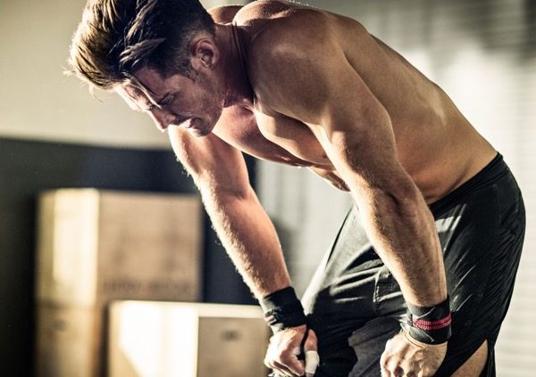 Image of an exhausted person training